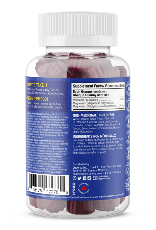 Mélatonine magnésium