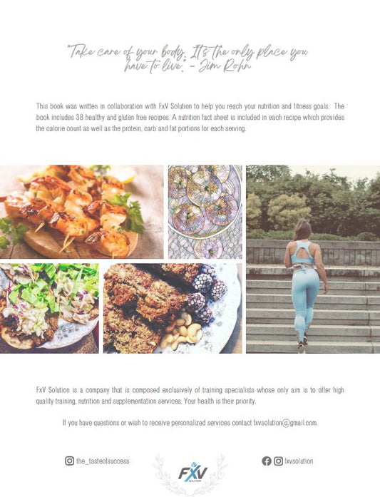 PAPER VERSION - Livre de recettes: Le goût du succès / Recipe Book: The taste of success