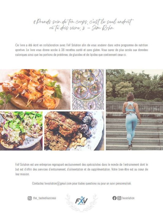 PDF VERSION - Livre de recettes: Le goût du succès / Recipe book: The taste of success