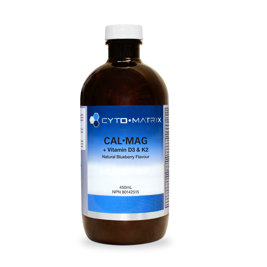Cal·Mag + Vitamin D3 & K2 - Liquide - Bleuet