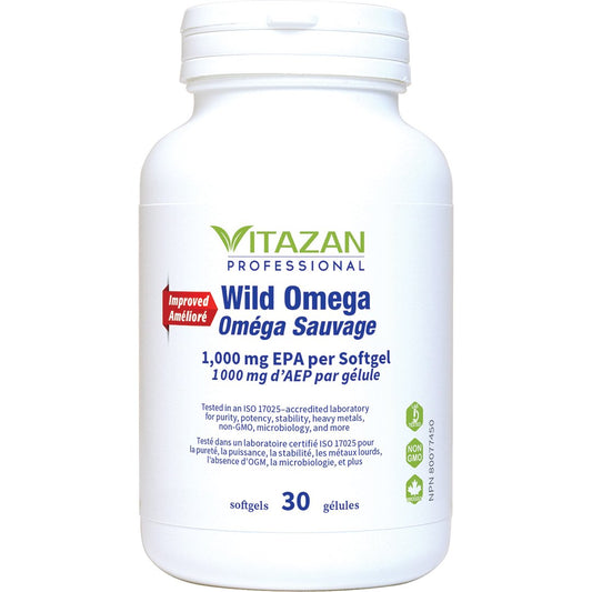Wild Omega 1000 mg EPA + 100 mg DHA in fish gelatin softgel
