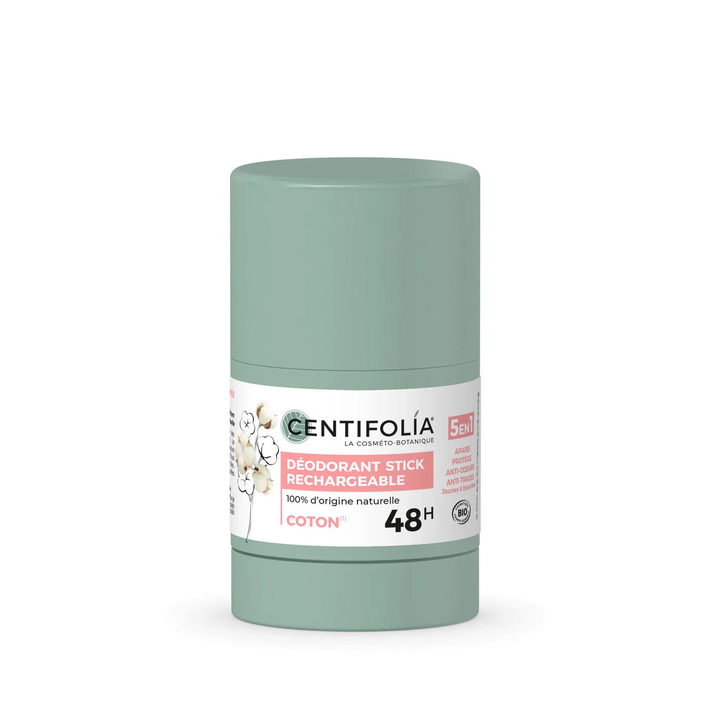 Déodorant stick rechargeable 48h