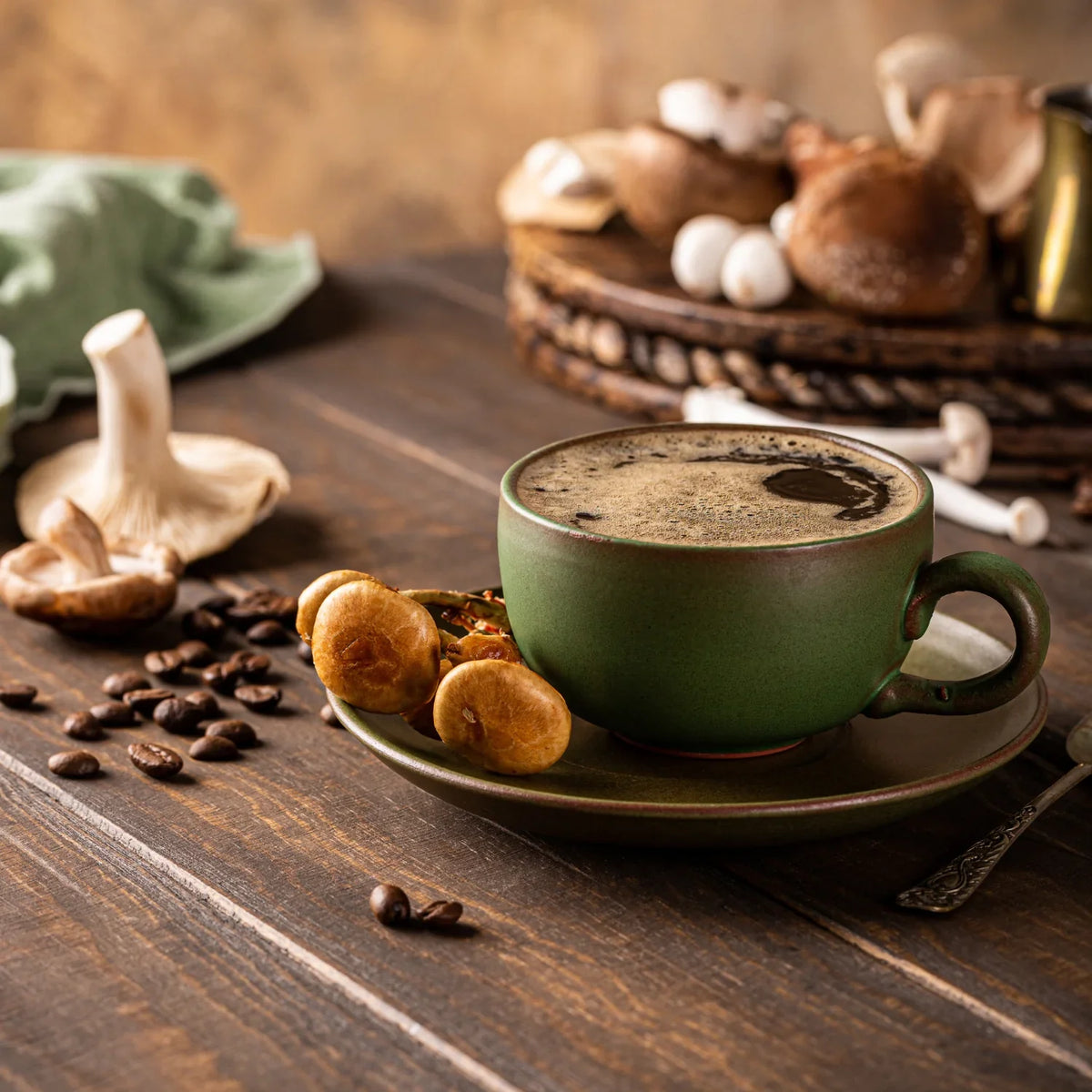 Café infusé aux champignons