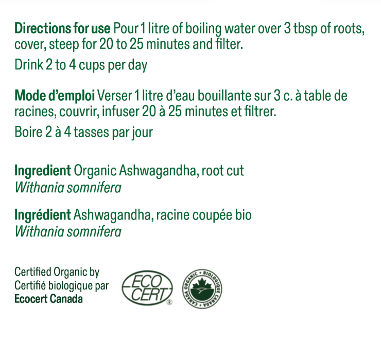 Ashwagandha - racine coupée