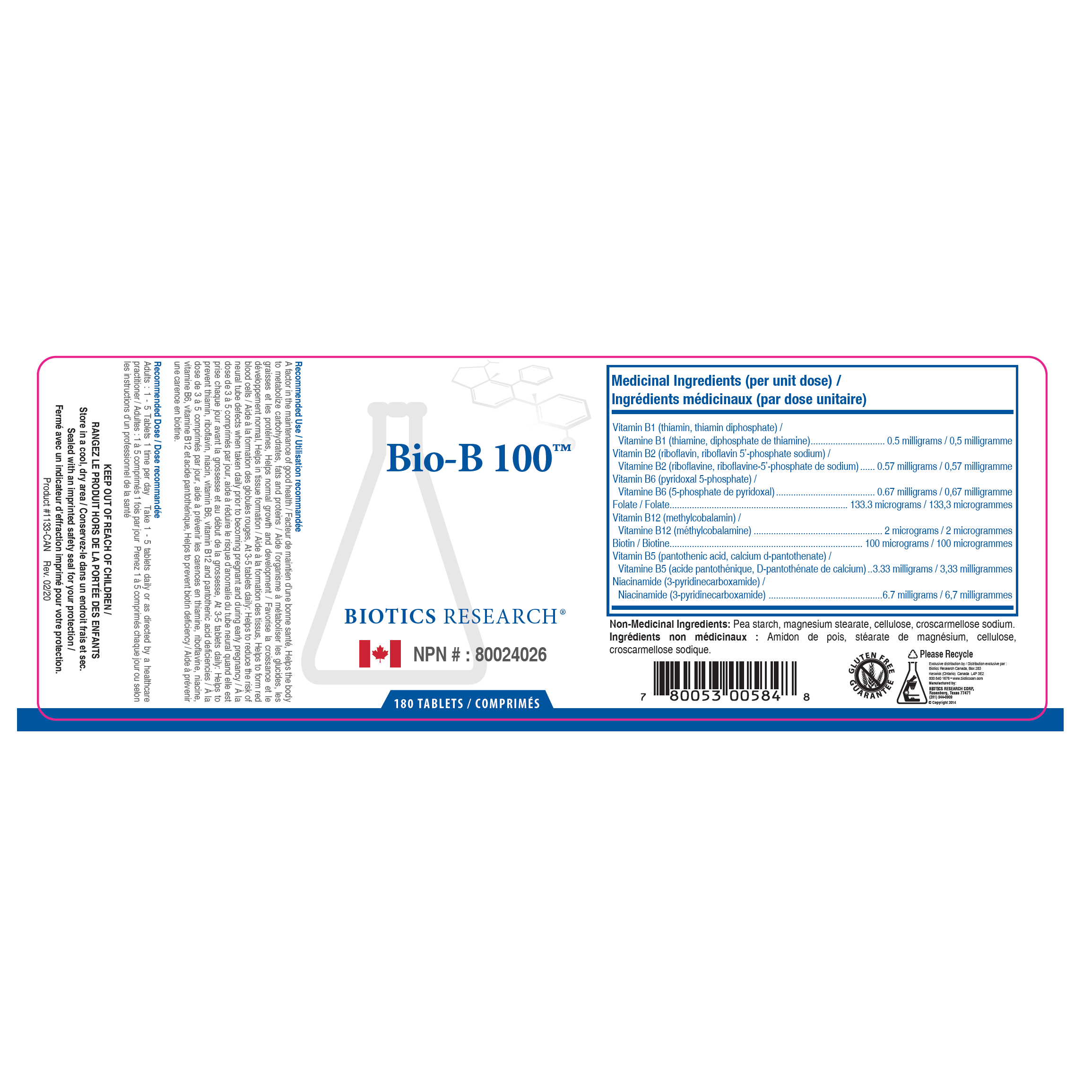 Bio-B 100 - Biotics Research - FxV Solution – FxVSolution