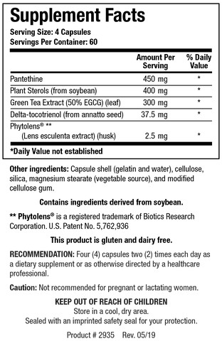 Lipid-Sirt (Lowers Cholesterol)